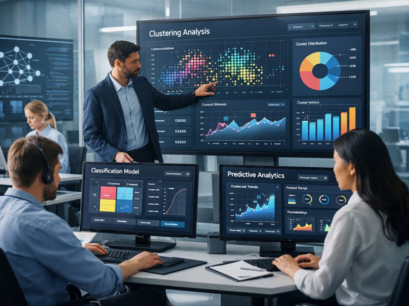 Machine learning workflow with classification and prediction models