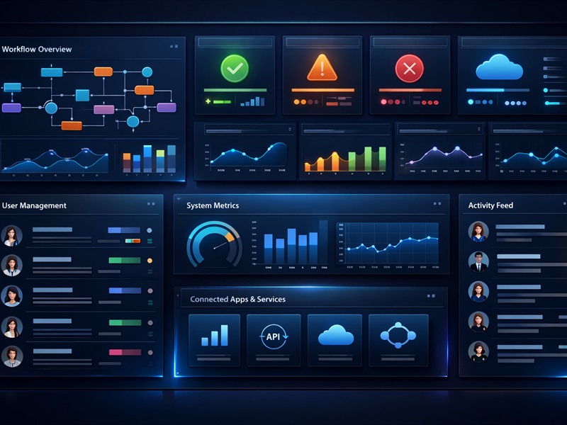 System dashboard interface